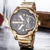 2019  reloj Montre luxe Military Clock Leather Strap 53MM Big dial DZ Stainless steel Watch Men's Sport Quartz Diesels Watch 11