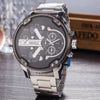 2019  reloj Montre luxe Military Clock Leather Strap 53MM Big dial DZ Stainless steel Watch Men's Sport Quartz Diesels Watch 11