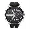 2019  reloj Montre luxe Military Clock Leather Strap 53MM Big dial DZ Stainless steel Watch Men's Sport Quartz Diesels Watch 11