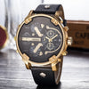 2019  reloj Montre luxe Military Clock Leather Strap 53MM Big dial DZ Stainless steel Watch Men's Sport Quartz Diesels Watch 11