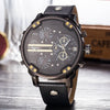 2019  reloj Montre luxe Military Clock Leather Strap 53MM Big dial DZ Stainless steel Watch Men's Sport Quartz Diesels Watch 11
