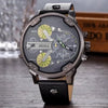 2019  reloj Montre luxe Military Clock Leather Strap 53MM Big dial DZ Stainless steel Watch Men's Sport Quartz Diesels Watch 11