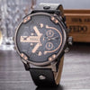 2019  reloj Montre luxe Military Clock Leather Strap 53MM Big dial DZ Stainless steel Watch Men's Sport Quartz Diesels Watch 11